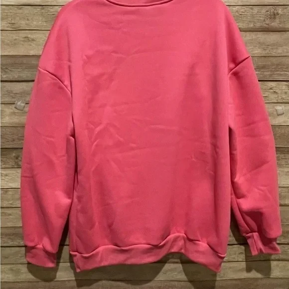 Ugly Christmas Santa Claus Holiday Women’s Pullover Sweatshirt Size: L NWOT - Picture 3 of 3